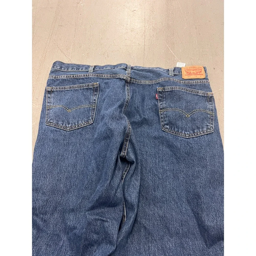Levi's 550 Jeans Men's Blue Denim Pockets Relaxed Fit Straight Classic‎ - 48X29